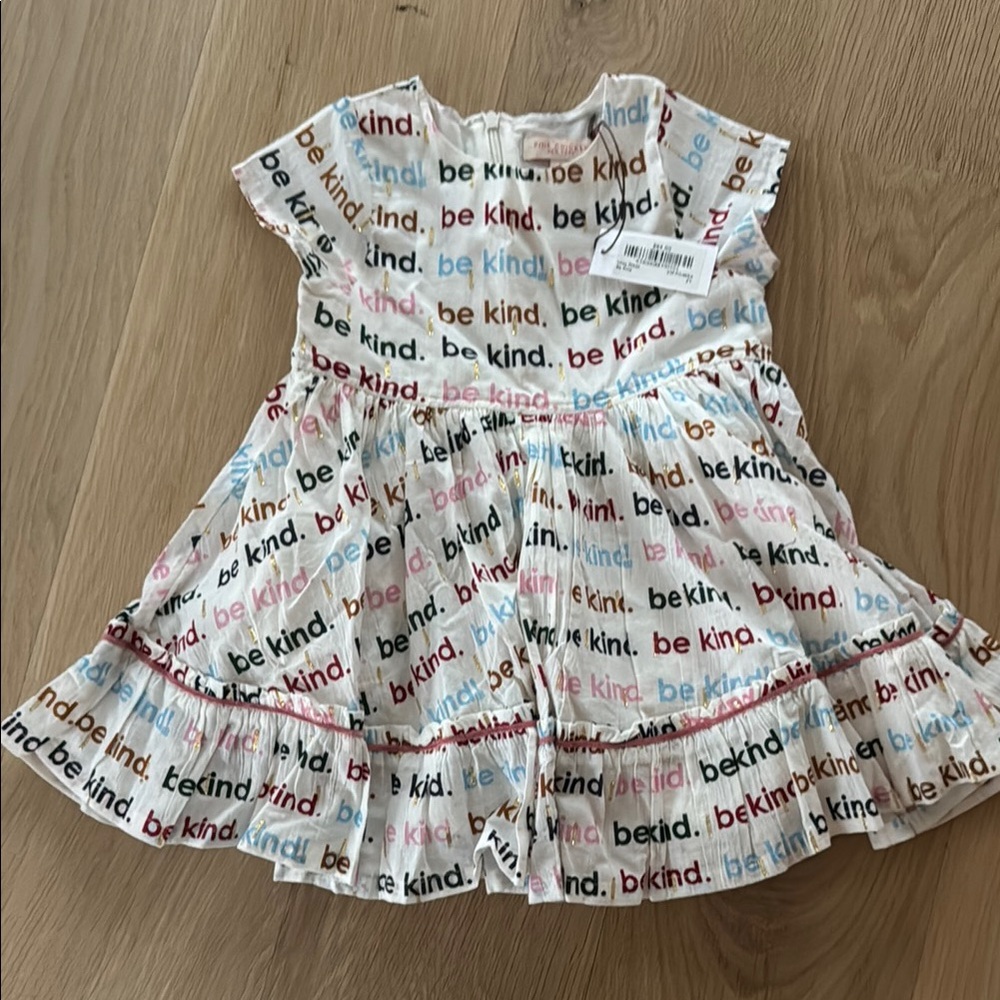 Be Kind Multicolor Kids Dress